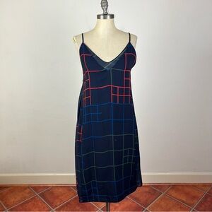 Timo.Weiland Tartan Silk Slip Dress